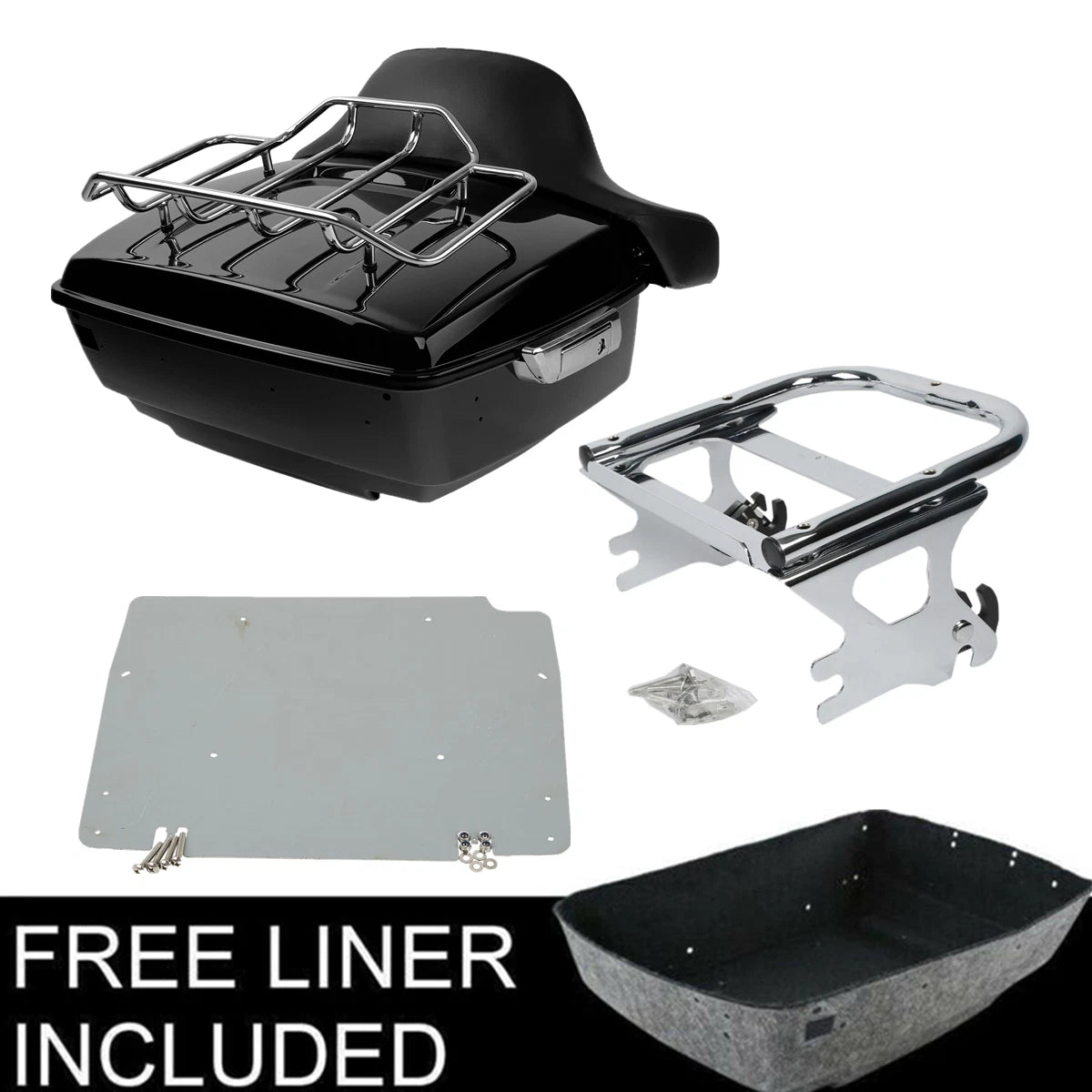 Trunk Pad Rack Plate for Harley Street Road Glide (1997–2008)