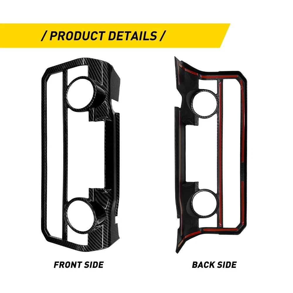 Center Air Outlet Vent Cover Trim for Toyota Tacoma (2024–2026) Carbon Fiber