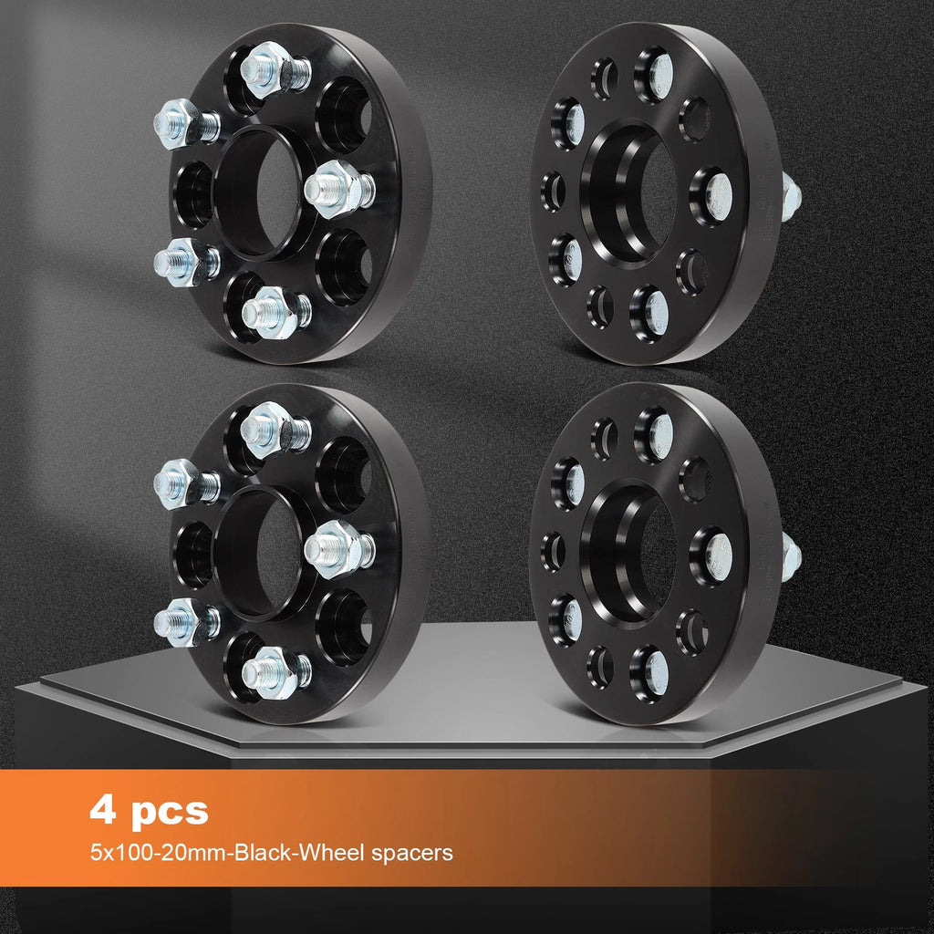 4X 20mm 5x100 Wheel Spacers 12x1.25 for Subaru Outback Forester Impreza BRZ XV (2010–2023)