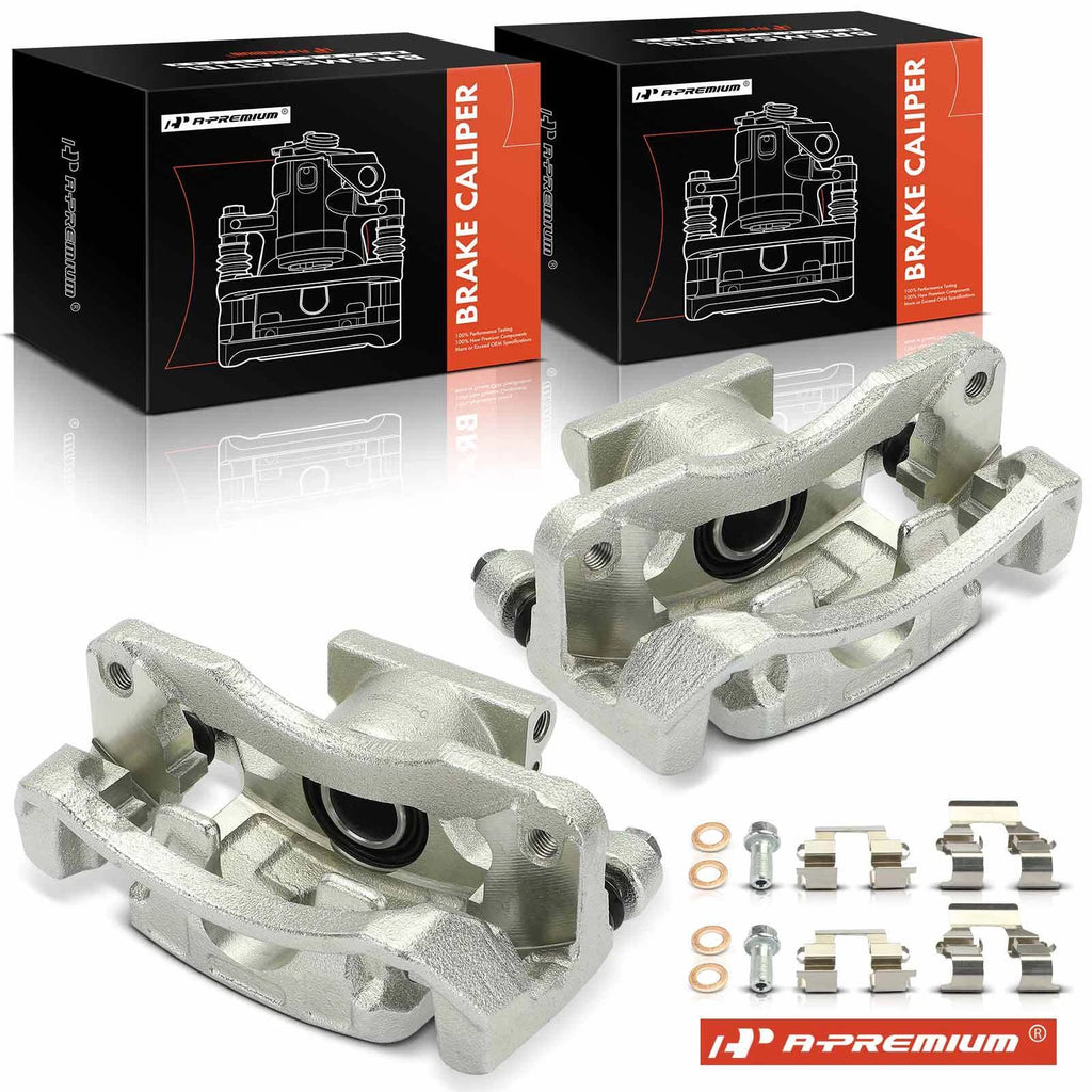 Pair Rear Brake Calipers with Bracket for Mitsubishi Eclipse Galant (1995–2005)