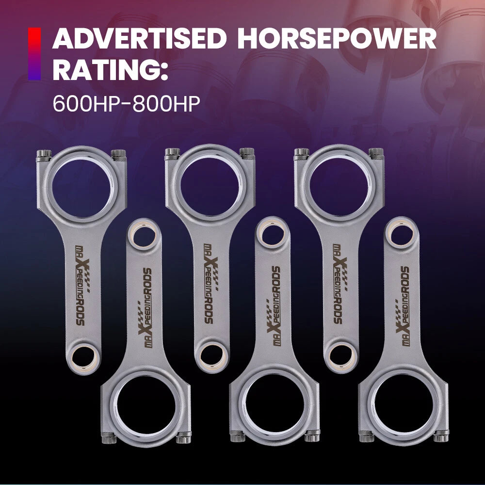 Racing Connecting Rods with ARP2000 Bolts for Audi VW V6 Engine (1990-2005)