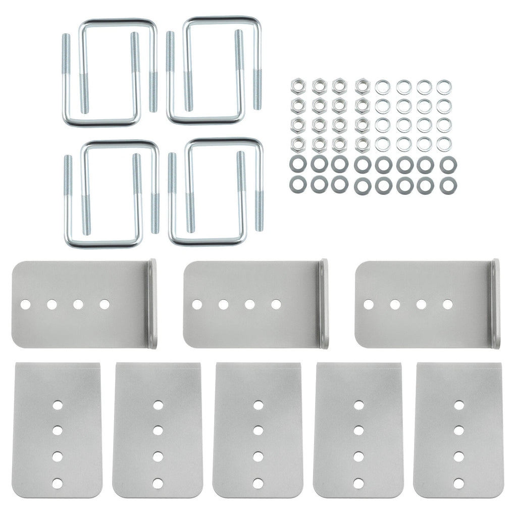 Set of 8 Galvanized L-Type Boat Trailer Bunk Brackets for Crossmember
