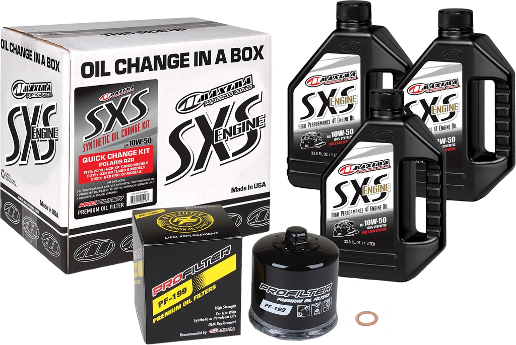 Oil Change Kit 10W50 for Polaris RZR XP Turbo S & Pro XP (2019–2021)