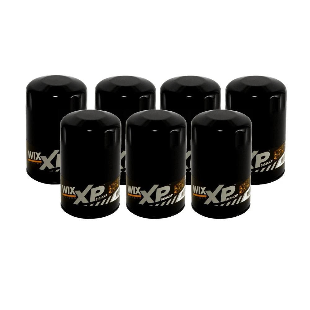 Set of 7 Wix 51516XP Engine Oil Filter Kit for (Spin-On)