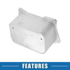 Engine Oil Cooler for Mercedes-Benz W166 (A2781880201) - Silver Tone