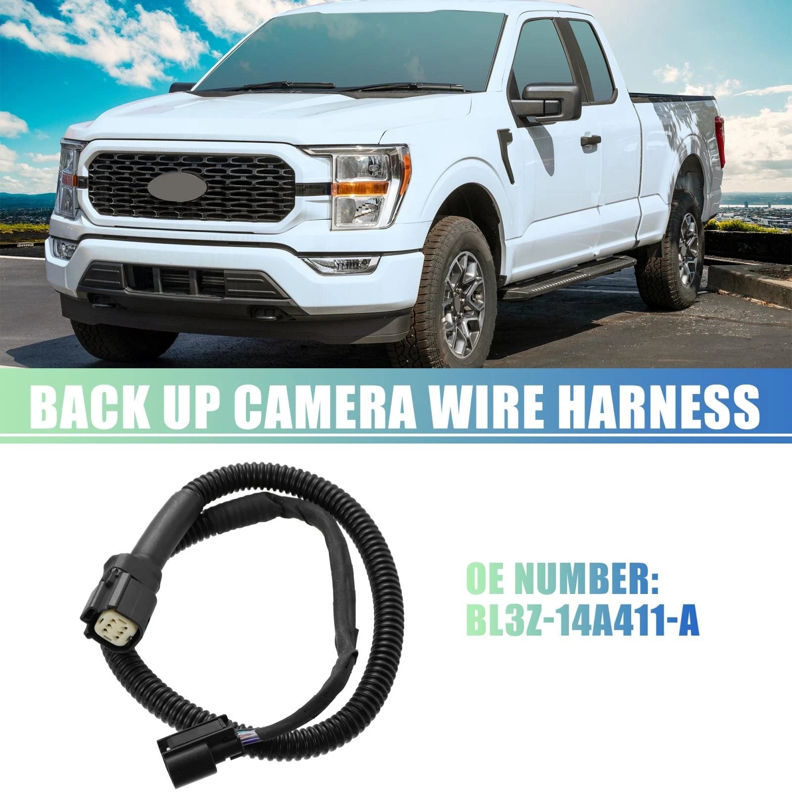 Rear View Back Up Camera Wire Harness BL3Z-14A411-A for Ford F-150 (2011–2014)