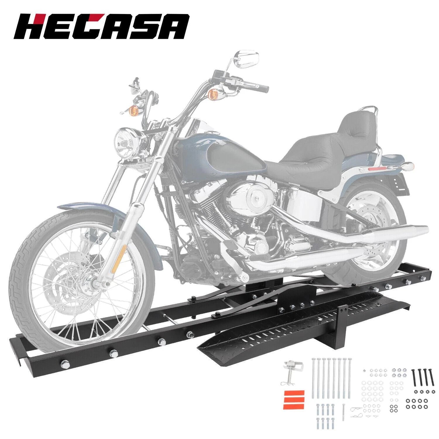 Hitch-Mount Motorcycle Carrier for Truck (75")