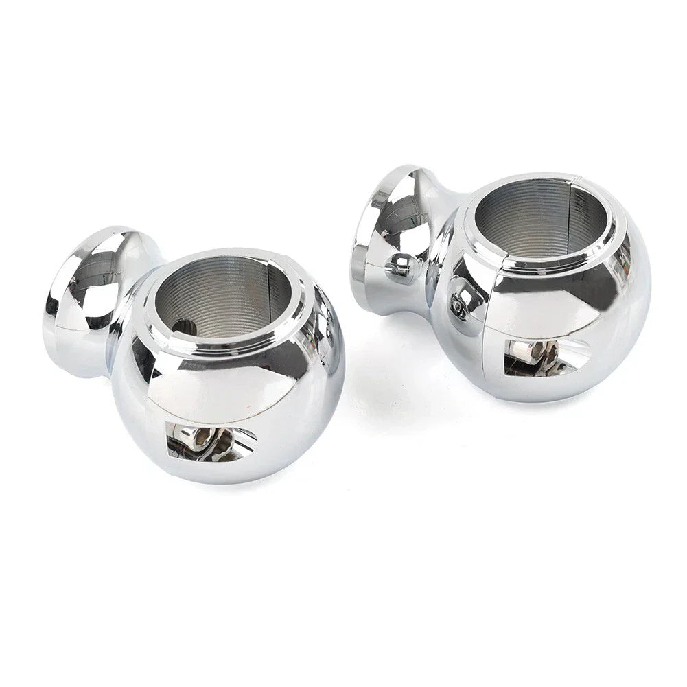 32mm 1.25" Fat Handlebar Risers Clamp Chrome for Harley Touring