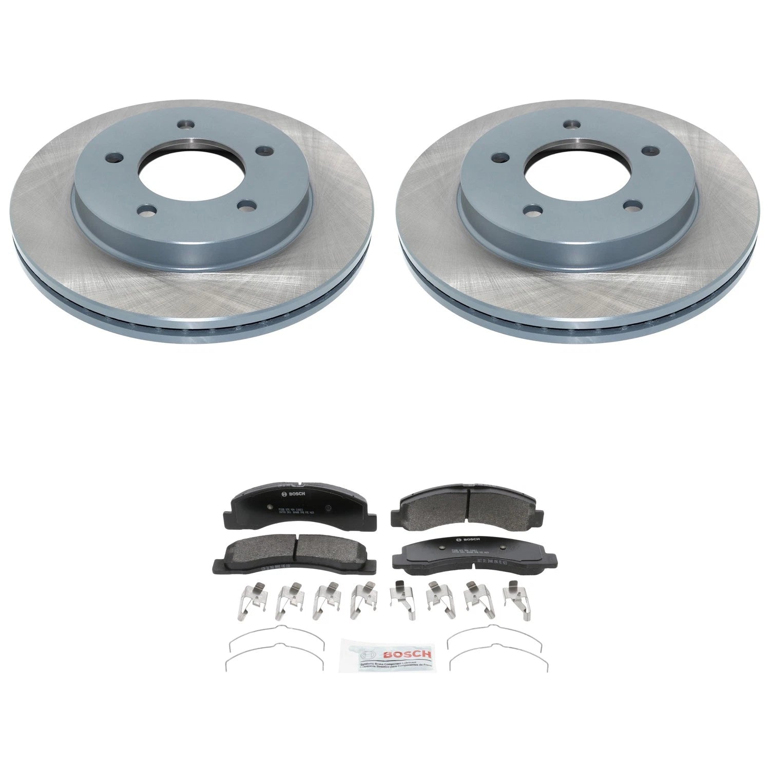Set of 2 Front Rotors & Brake Pads for Ford F-150 4WD (2015–2020)