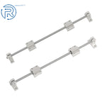 2Pcs 8mm Linear Motion Rail Shaft w/ 4 SCS8UU Bearings & SK8 Support
