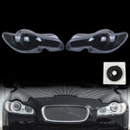 Pair of Headlight Lens Covers for Jaguar XF (2009–2011) LH & RH with Sealant Glue