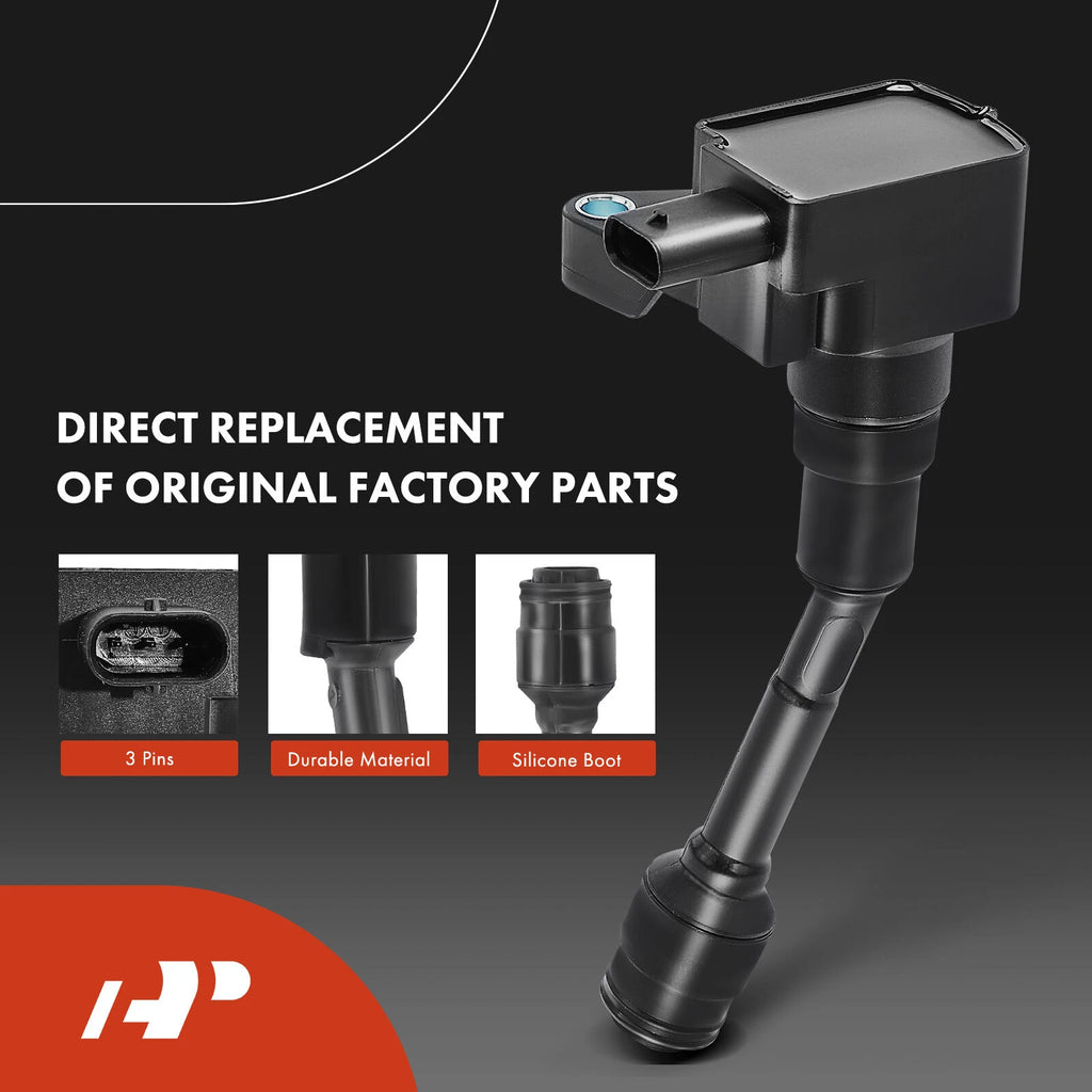 3X Ignition Coil & 3X Iridium Spark Plug for Ford Focus (2015-2018)