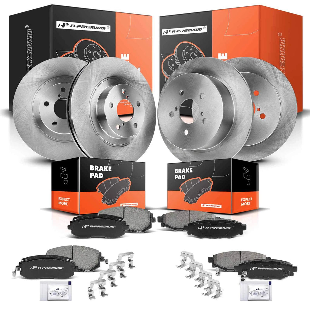 Set of 4 Disc Brake Rotors & Ceramic Pads for Subaru Outback Legacy 