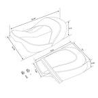Gel Seat for Harley Touring Electra Road Glide King (2009–2023)