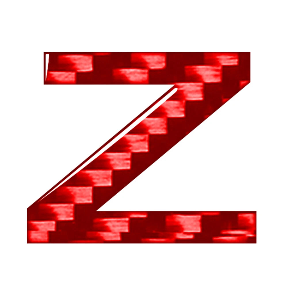 Z Carbon Red Emblem Decals for Car Badge