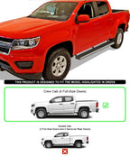 Set of 2 Running Boards for Chevy Colorado GMC Canyon (2015–2026)