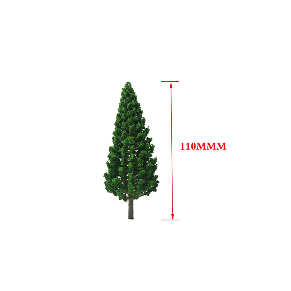 20pc 11cm Pine Trees for O Scale Model Train Railroad Landscape