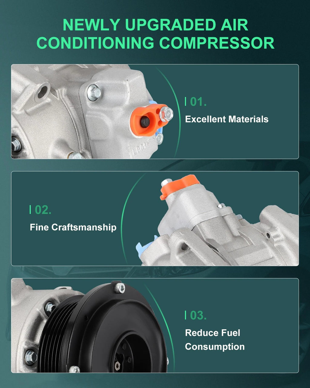 A/C Compressor for Lexus GS460 IS F LS460 (2010–2017) CO 11247C