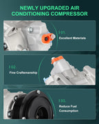 A/C Compressor for Lexus GS460 IS F LS460 (2010–2017) CO 11247C
