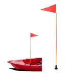 Canoe Safety Flag Kit with 120cm Aluminum Pole for Kayak (Universal)