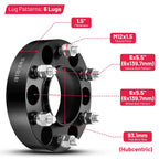 6x139.7 Hub Centric Wheel Spacers for Ford Ranger Bronco (2017–2022)