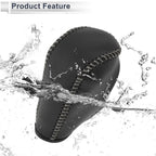 Gear Shift Knob Cover for BMW 3 Series (2004-2012) Black Grey Faux Leather