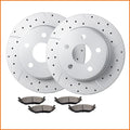 Front Drill Brake Rotors & Ceramic Pads for Dodge Ram 1500 (2006–2018)