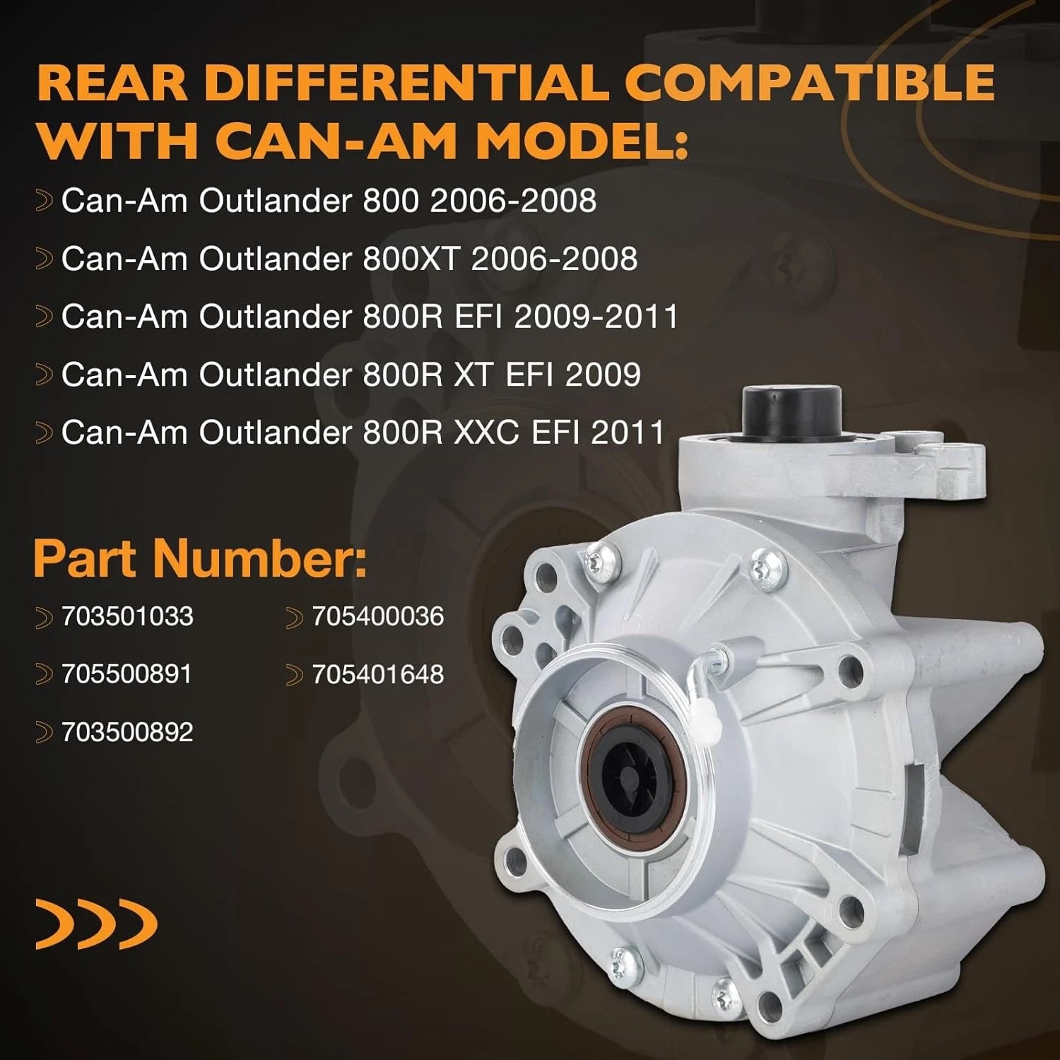 Rear Differential Gear Case for Can-Am Outlander Renegade (2003-2023)