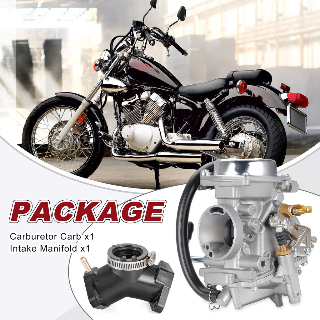 Carburetor & Intake Manifold Boot for Yamaha V Star Virago 250 (1997–2007)