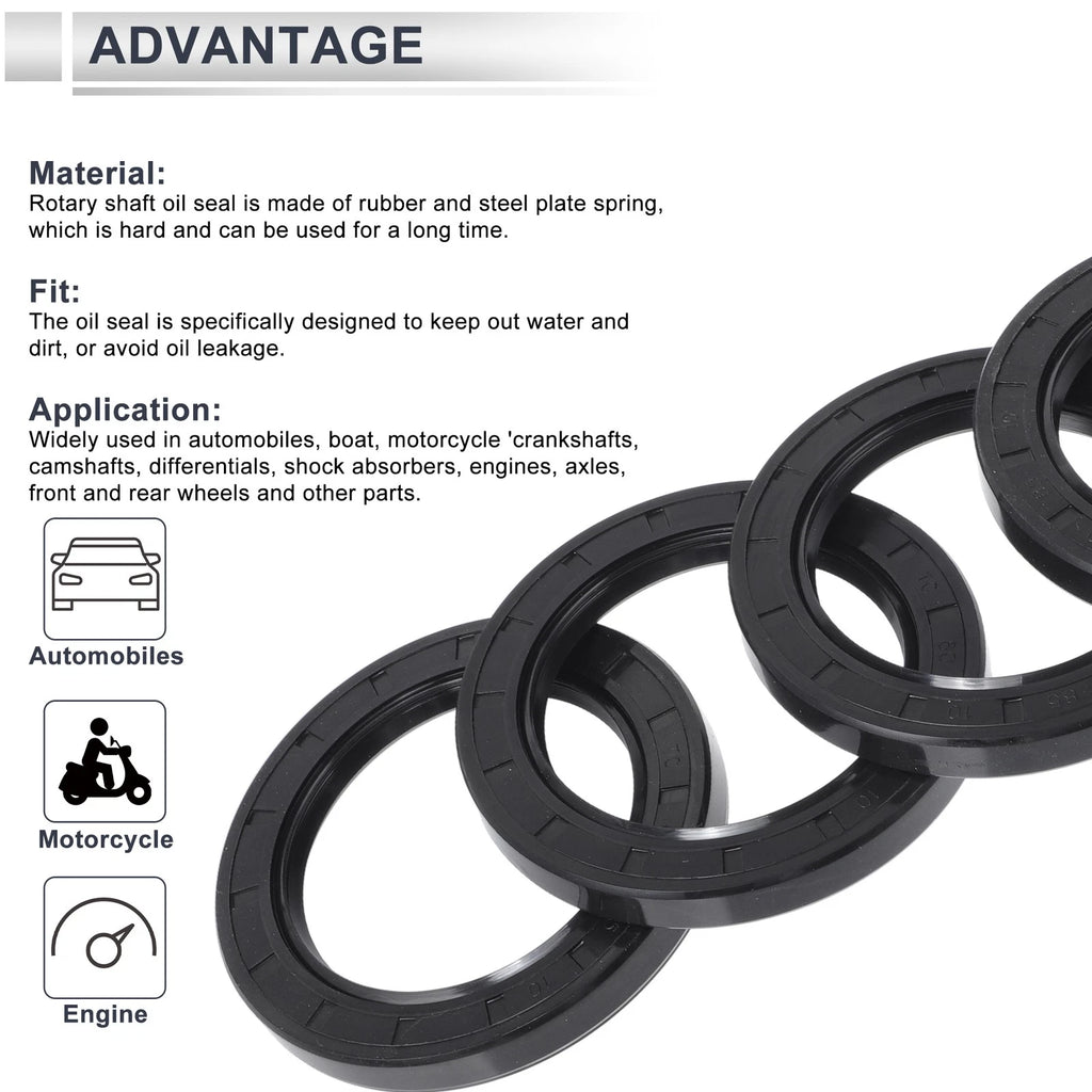 Set of 5 Oil Seal Rotary Shaft Seal NBR Rubber 60x85x10mm