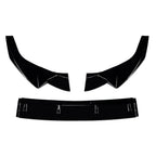 Glossy Black Front Bumper Splitter Lip for Audi A5 Sline S5 (2020-2024)