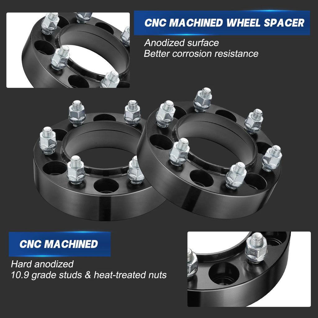 4PCS Hubcentric Wheel Spacers for Toyota Tacoma FJ Cruiser 4Runner (1996–2023)