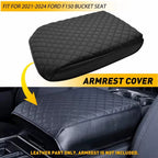 Armrest Cover Cushion for Ford F-150 (2021–2024) Black