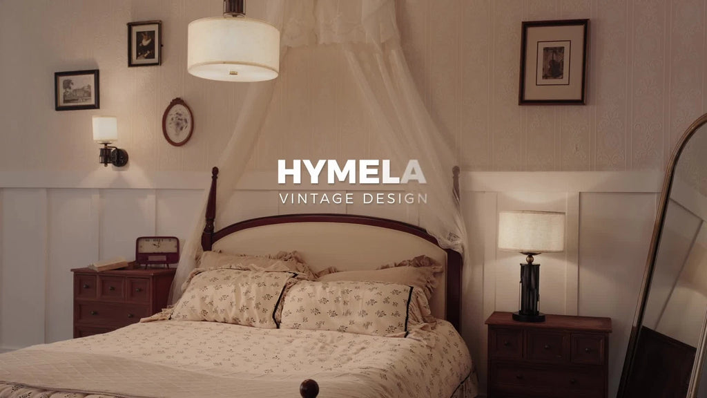 Vintage Dimmable Wall Sconce for HYMELA (Charge Port, Bronze)