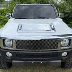 Set of 3 Chrome Hood Deck Vent Panel Handle Covers for Hummer H3 (2006-2010)