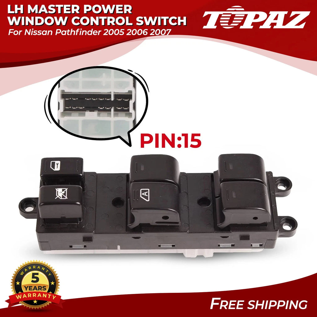 Power Window Control Switch for Nissan Pathfinder (2005–2007)