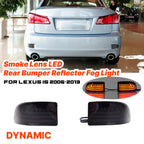 Smoke Lens Bumper Reflector Fog/Turn Signal Lights for Lexus IS (2006–2013)