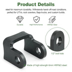 2X Shock Mount Brackets for Universal Applications (3", 6mm, 1/2" Bolt Hole)