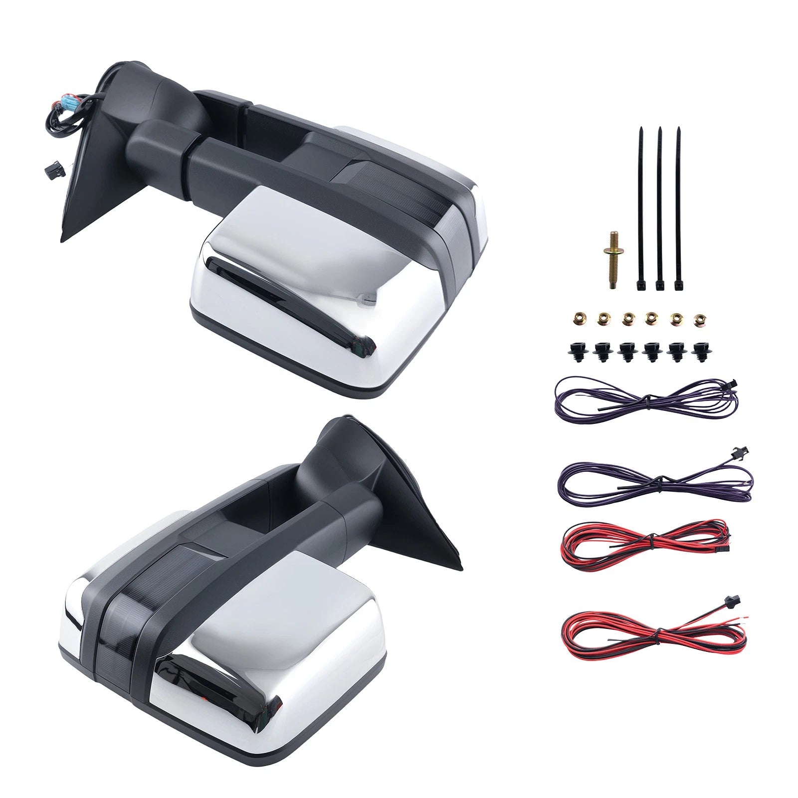 Power Heated Chrome Rear View Mirror for GMC Sierra (2003–2006)