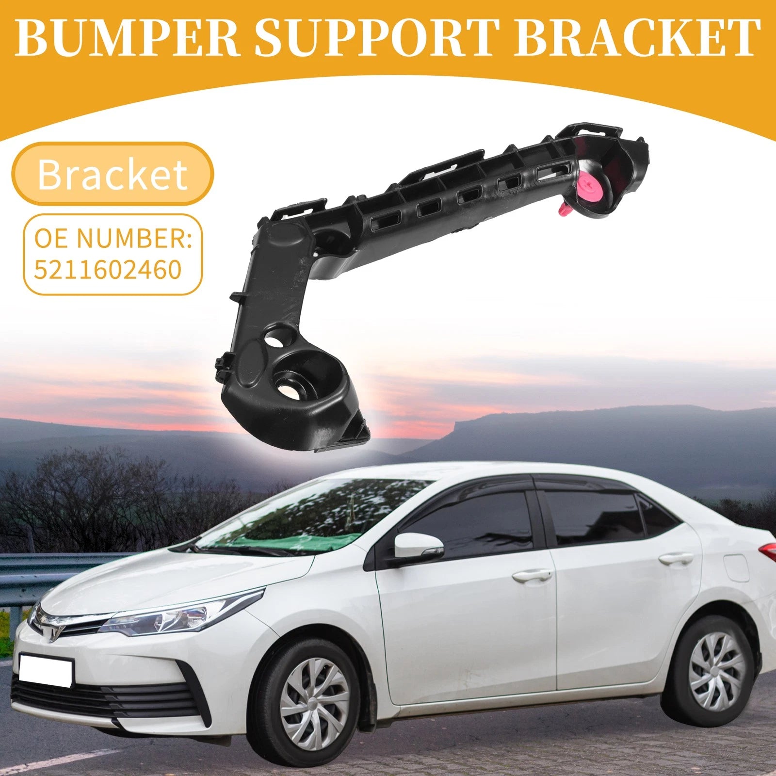 LH Front Bumper Support Bracket for Toyota Corolla (2019–2024) 1 Pc