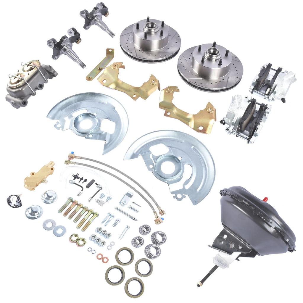 Disc Brake Conversion Kit for GM A (11" Cross Drilled & Slotted)