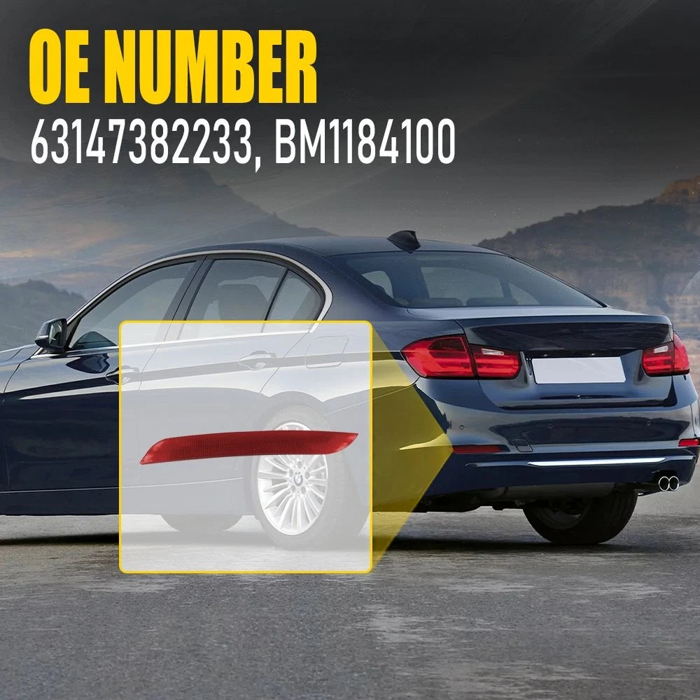 Left Rear Reflector Bumper Light for BMW 320i 328i 335i (2006–2013)