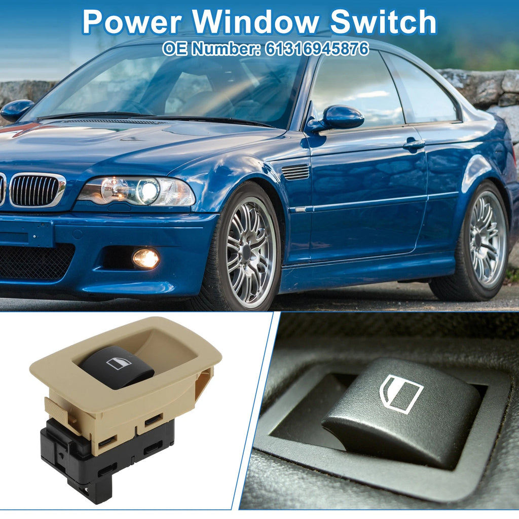 Power Window Switch for BMW 325i 328i 330i 335i (2006) No. 61316945876 Beige