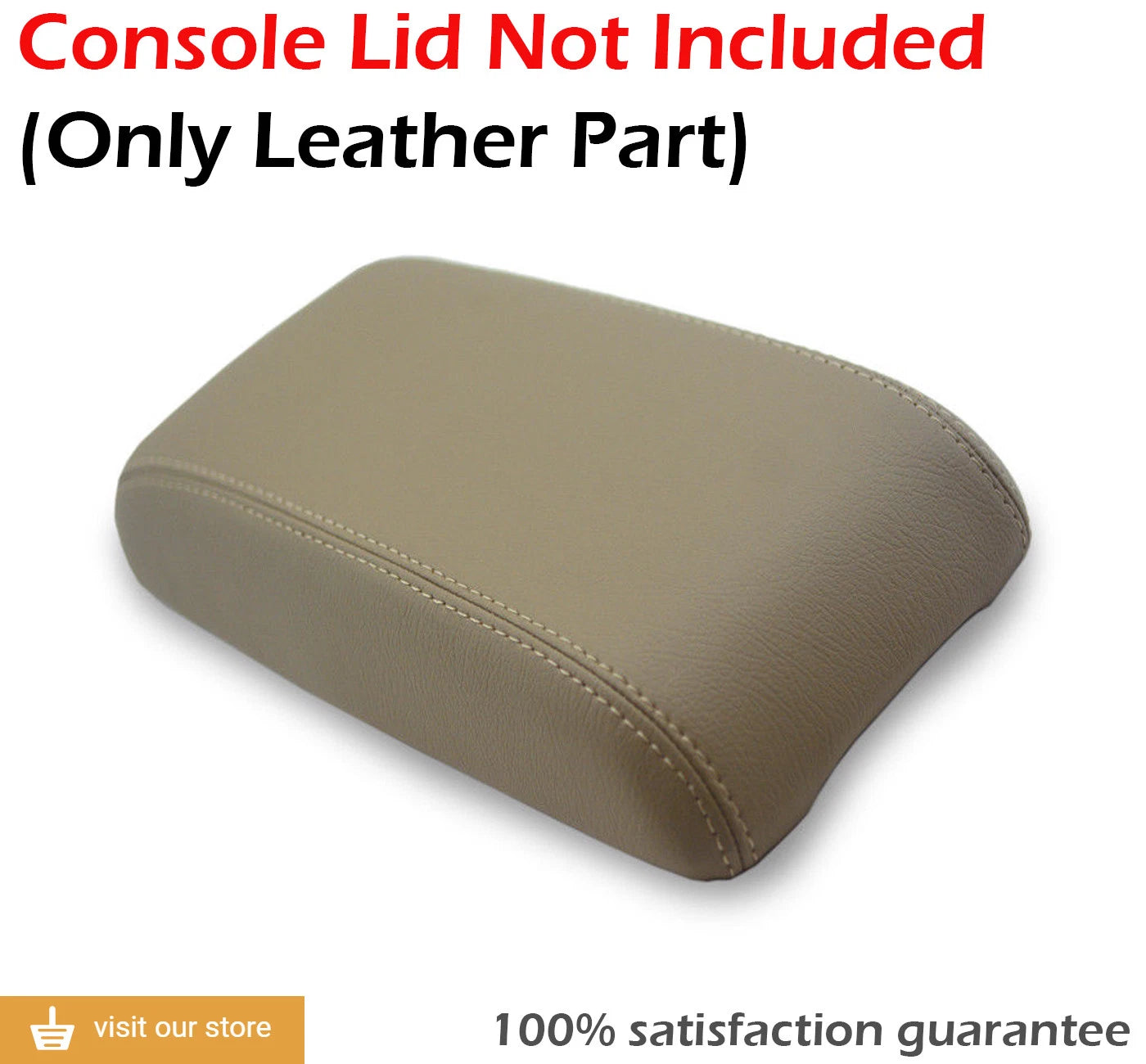 Leather Synthetic Center Console Armrest Cover for Ford Fusion (2010–2012)