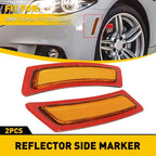 Amber Front Bumper Reflector Side Marker Lights for BMW 5 Series F10 (2011–2016)