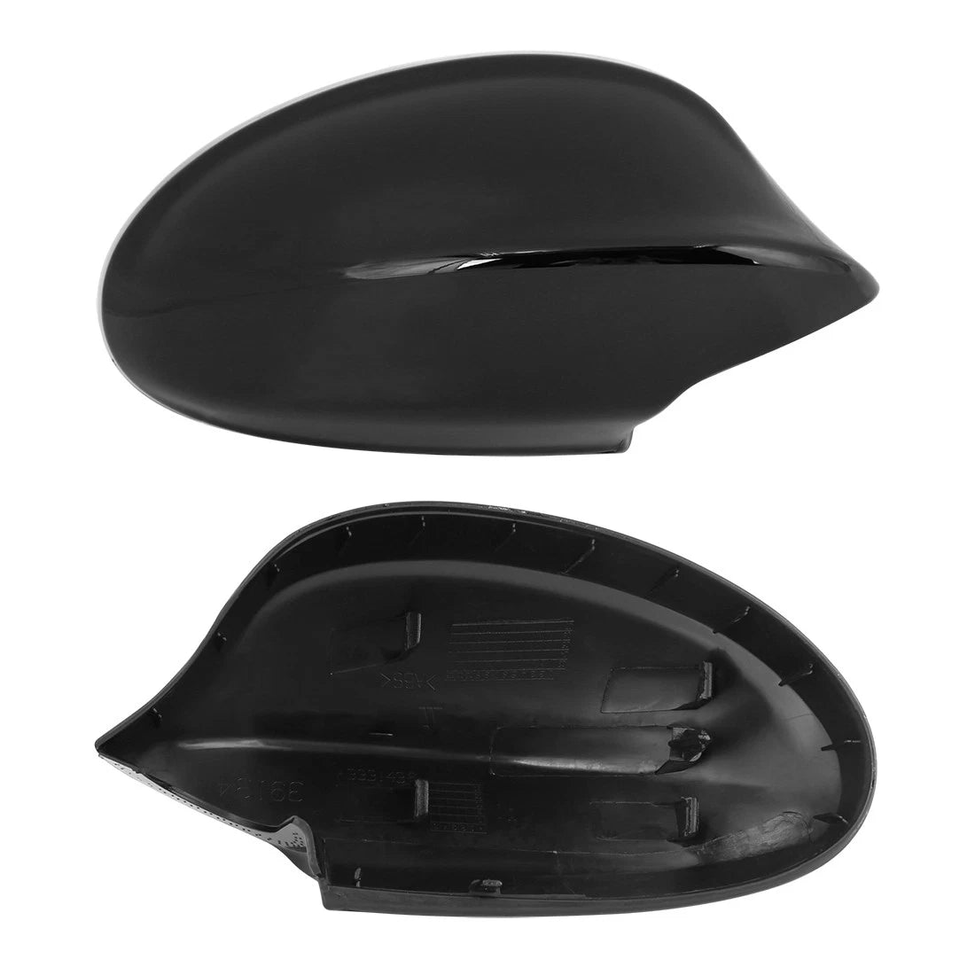Pair Exterior Rear View Mirror Cover Cap for BMW E90 E91 (2005–2008)