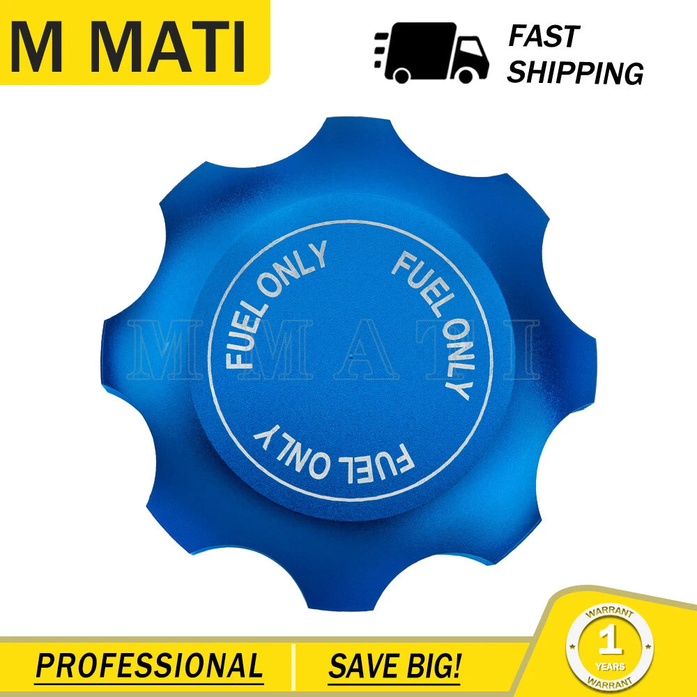CNC Fuel Gas Cap for Polaris RZR Ranger 800 900 1000 (2008–2021) Blue