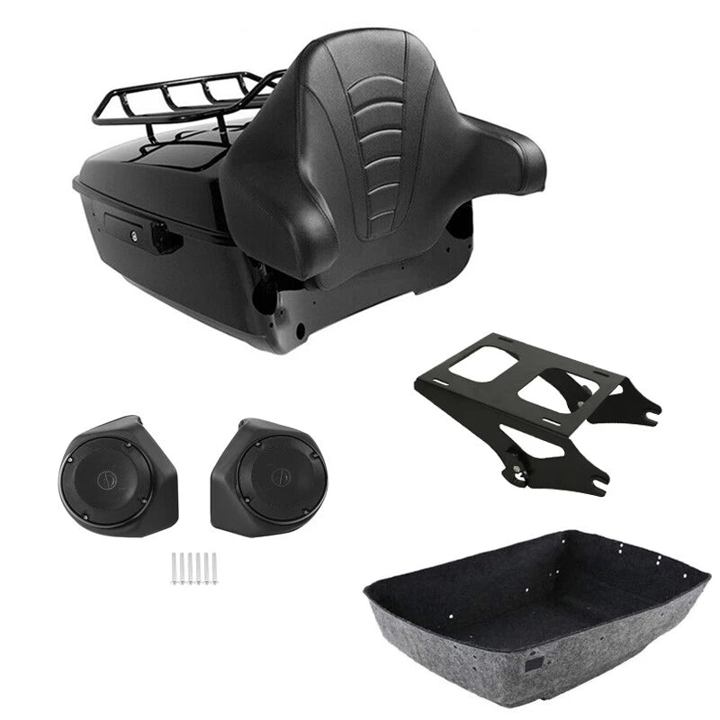 Backrest Pad with Speakers for Harley Touring Models (2014–2026)