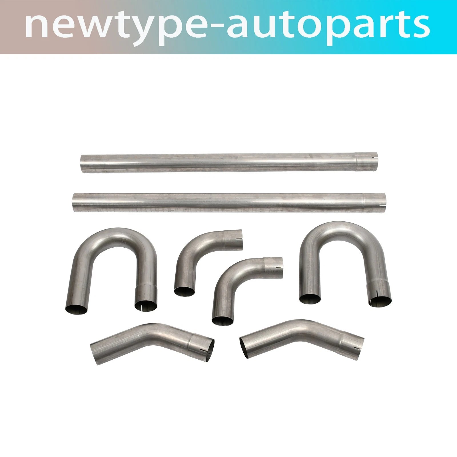 Exhaust Pipe Kit 8PCS for Industrial Pipes (3''-5'', Straight & 45°)