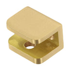 Brass Glass Clamp for Bathroom Shelves Wine Cabinets Display Cases
